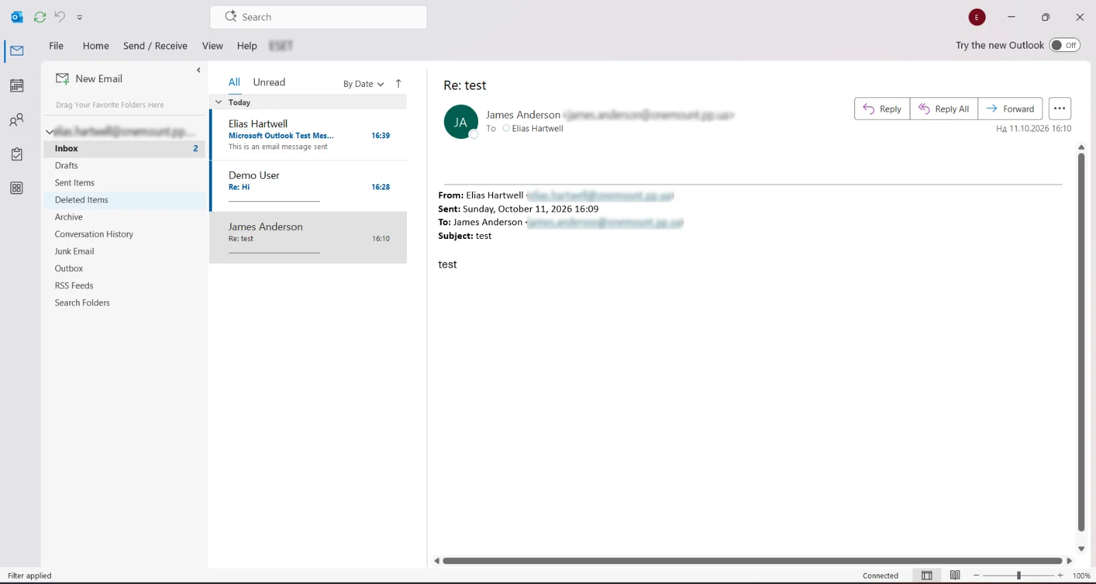 Спільна скринька в Outlook через IMAP